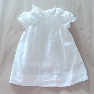 Darling plumetti frill collar dress white 3 months 🦢